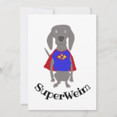 SuperWeim Gray Ghost Weimaraner Dog Kaart (Voorkant)