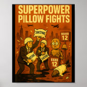 Superwer Llow Fights Funny Geolitical Satire Gift  Poster (Voorkant)