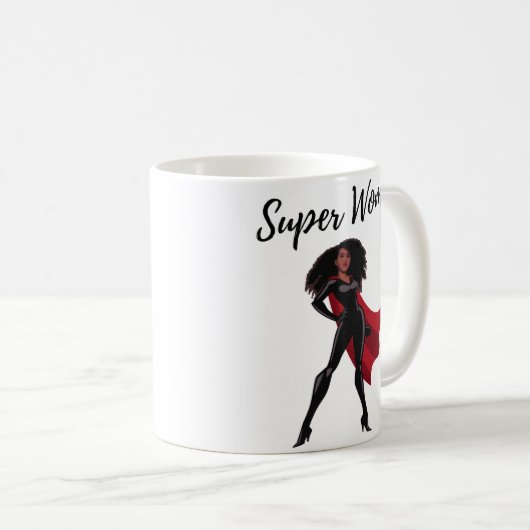 SuperWoman Vrouw is mijn Superpower Koffee Mu Koffiemok (Voorkant rechts)