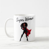 SuperWoman Vrouw is mijn Superpower Koffee Mu Koffiemok (Links)