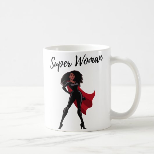 SuperWoman Vrouw is mijn Superpower Koffee Mu Koffiemok (Rechts)
