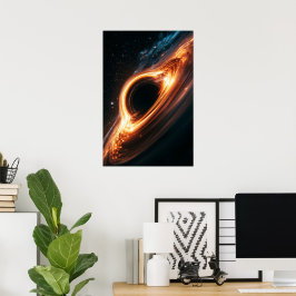 Superzwaar Zwart Gat Accretieschijf Ruimtekunst Poster