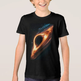 Superzwaar Zwart Gat Accretieschijf Ruimtekunst Tri-Blend Shirt