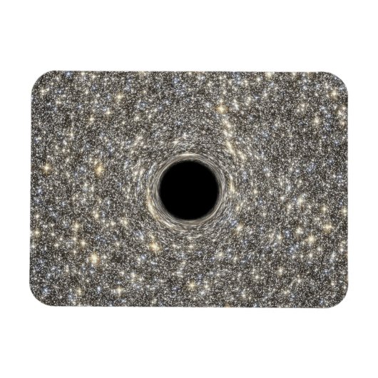 Superzwaar zwart gat in het midden van een sterren magneet (Horizontaal)