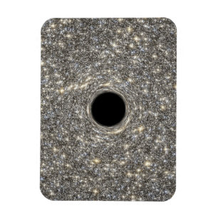 Superzwaar zwart gat in het midden van een sterren magneet