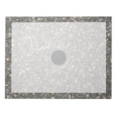 Superzwaar zwart gat in het midden van een sterren notitieblok (Voorkant)