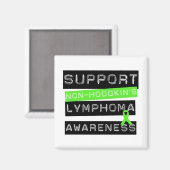 Suport Non-Hodgkin's Lymphoma Awareness Magneet (Voorkant / Achterkant)