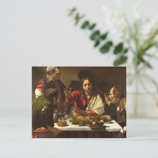 Supper at Emmaus - Caravaggio Briefkaart (Staand voorkant)