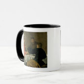 Supper bij Emmaus, 1620 Mok (Voorkant links)