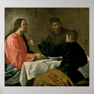 Supper bij Emmaus, 1620 Poster
