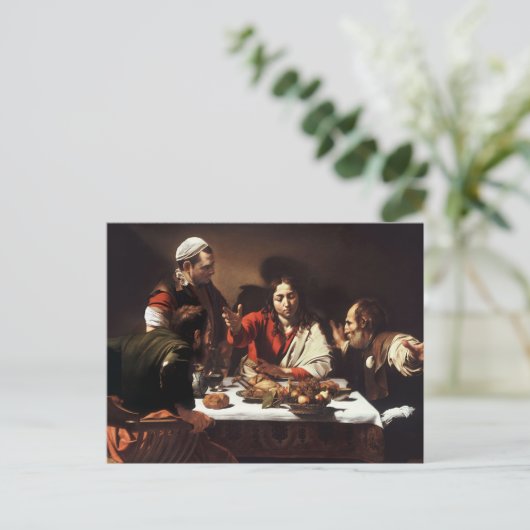 Supper bij Emmaus Briefkaart (Staand voorkant)
