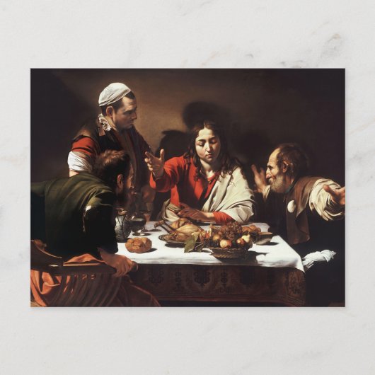 Supper bij Emmaus Briefkaart (Voorkant)