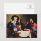 Supper bij Emmaus Briefkaart (Voorkant / Achterkant)