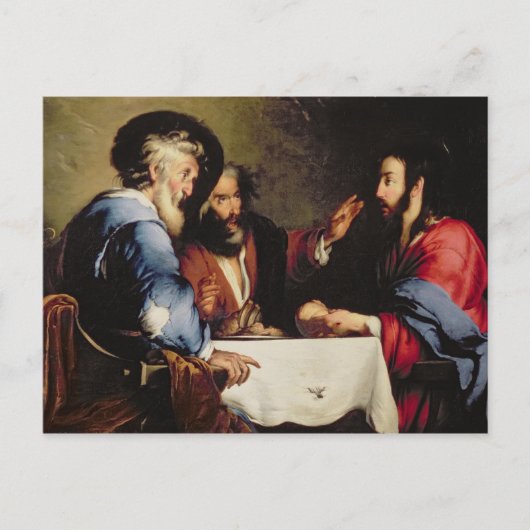 Supper bij Emmaus Briefkaart (Voorkant)