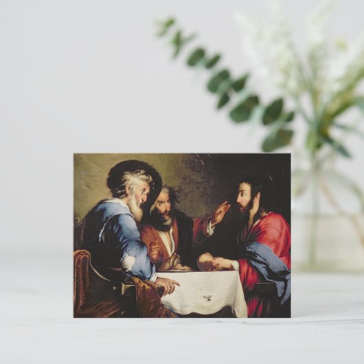 Supper bij Emmaus Briefkaart (Staand voorkant)