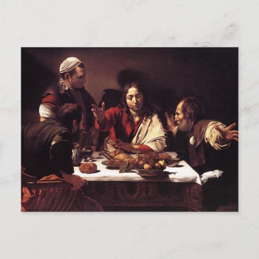 Supper bij Emmaus Briefkaart (Voorkant)