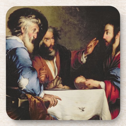 Supper bij Emmaus Drankjes Onderzetter (Voorkant)