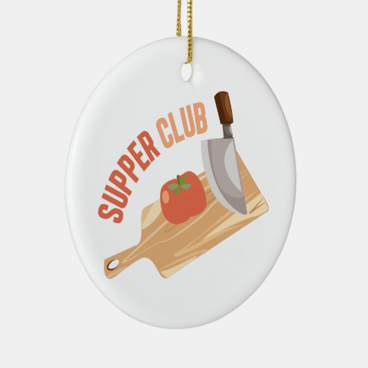 Supper Club Keramisch Ornament (Rechts)