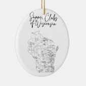 Supper Club Keramisch Ornament (Rechts)