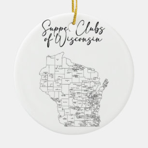 Supper Club Keramisch Ornament