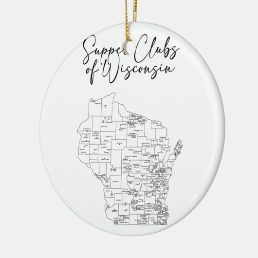 Supper Club Keramisch Ornament (Links)