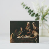 Supper in Emmaus, 1606 Briefkaart (Staand voorkant)