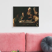 Supper in Emmaus, 1606 Canvas Afdruk (Insitu (Woonkamer))