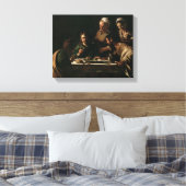 Supper in Emmaus, 1606 Canvas Afdruk (Insitu (Slaapkamer))