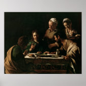Supper in Emmaus, 1606 Poster (Voorkant)