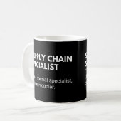 Supply Chain Specialist Funny Gezegde Koffiemok (Voorkant links)