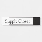 Supply Closet Kantoor Deurteken Deurbordje (Voorkant)