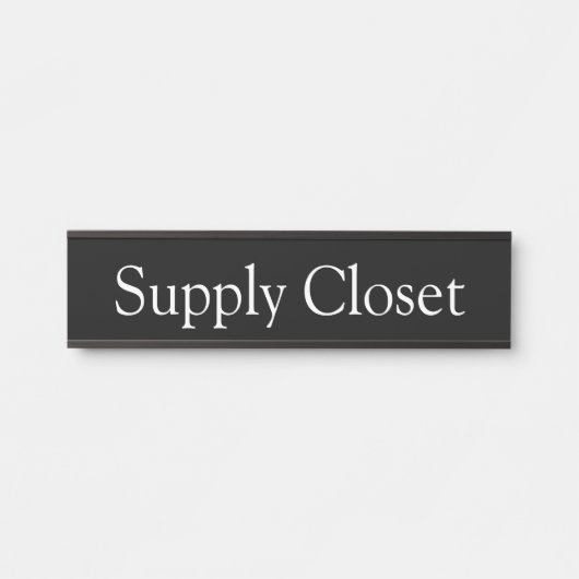 Supply Closet Kantoor Deurteken Deurbordje (Voorkant)