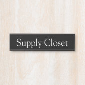Supply Closet Kantoor Deurteken Deurbordje (Voorkant)
