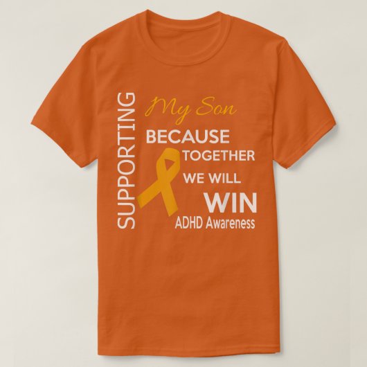 Support ADHD-bewustzijn Mijn zoon T-shirt (Design voorkant)