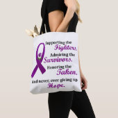 Support Admire Honor 2 Pancreatic Cancer Alzheimer Tote Bag (Dichtbij)