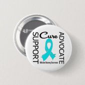 Support Advocate Cure Addication Recovery Ronde Button 5,7 Cm (Voorkant /achterkant)