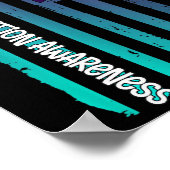 Support American Flag Ribbon Suicide Awareness For Poster (Hoek)