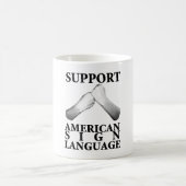Support American Sign Language (back) (6) Koffiemok (Center)