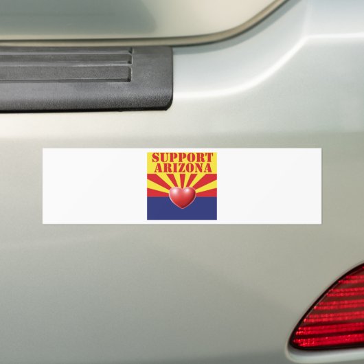 SUPPORT Arizona, AZ Bumpersticker (Op auto)