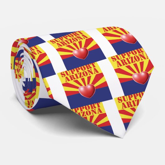 SUPPORT Arizona, AZ Stropdas (Opgerold)