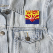 SUPPORT Arizona, AZ Vierkante Button 5,1 Cm (In situ)