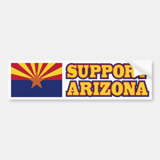 Support Arizona Bumpersticker (Voorkant)