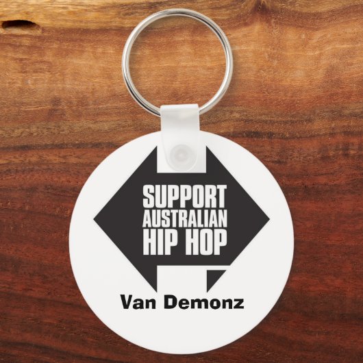 SUPPORT Aussie Hip Hop Sleutelhanger (Voorkant)