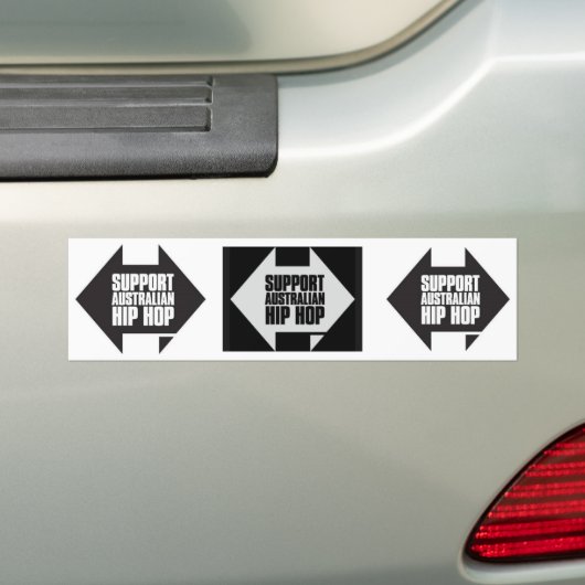 Support Australian Hip Hop Bumpersticker (Op auto)