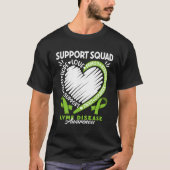 Support Awareness Squad I Lyme Borreliosis Disease T-shirt (Voorkant)