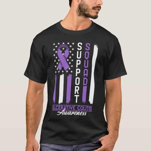 Support Awareness Squad I Ulceratieve Colitis Ulcu T-shirt (Voorkant)