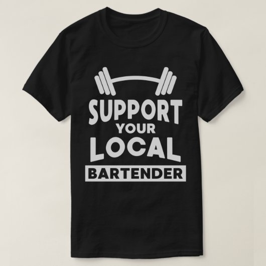 Support Bartender T-shirt (Design voorkant)