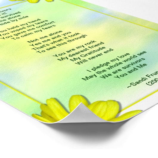 Support: bedankt Poster voor uw gedicht (Hoek)