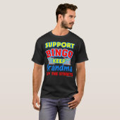 Support Bingo Grandma Funny Dark T-shirt (Voorkant volledig)