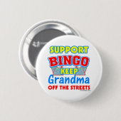 Support Bingo Grandma Ronde Button 5,7 Cm (Voorkant /achterkant)